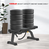 Banc de musculation pliable et réglable en métal, avec logo personnalisé, pour salle de sport commerciale, utilisation intérieure.