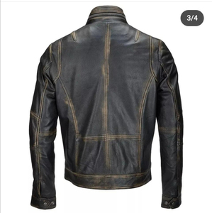 Chaquetas de Cuero para Hombre a Precio Económico, Chaquetas de Cuero para Hombre de Nueva Llegada, Chaqueta de Cuero con Color Personalizado - Product Image 3