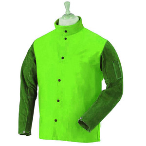 Keem Brother เสื้อแจ็กเก็ตสำหรับงานเชื่อม, เสื้อโค้ทหนังวัวแยกสูงกันน้ำน้ำหนักเบาชุดทำงานช่าง - Product Image 3