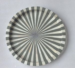 Bandejas para servir de Metal y madera con incrustaciones de hueso HF, utensilios de cocina decorativos más vendidos, hoteles, hogar, comida esencial, cocina de HF CRAFTS - Product Image 5