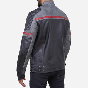Men Genuine Leather Jacket Manufacturer Biker Casual Street Style Leather <b>Garment</b> Custom OEM Wholesale Factory - Product Image 5