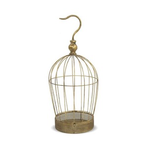 Cage à oiseaux décorative en métal vintage et élégante, cage à oiseaux suspendue durable pour balcon de jardin extérieur et affichage intérieur - Product Image 4