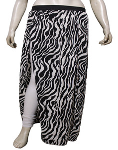 Chất Lượng Cao 100% Poly-Voan Ngựa Vằn In Bãi Biển Sarong Pareo Của Phụ Nữ Bãi Biển Quần Áo Bơi Bọc Bìa up Váy - Product Image 2