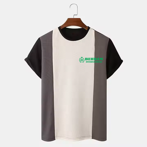 T-shirt pour homme de haute qualité, coupe classique, respirant, anti-rides, séchage rapide, écologique, en polyester/coton, design vierge personnalisable avec logo - Product Image 3