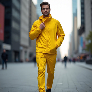 Windbreaker Tracksuit Jacket Pant Set Men <b>Jogging</b> Streetwear Rain Windbreaker Tracksuit Men's - Product Image 3