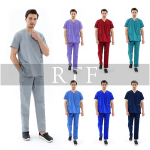 Eco-Friendly Anti-Wrinkle Nurse Uniforms Soft Medical Scrubs <b>Suits</b> Jogger Easy-Care Plus Size Nursing Scrubs Sets - Product Image 3