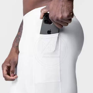 Nouvelle mode de pantalon de compression décontracté léger droit respirant meilleure vente en gros prix couleur unie - Product Image 3