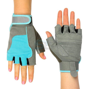 Guantes de entrenamiento de medio dedo para mujer con tela transpirable para gimnasio, Fitness, culturismo y ciclismo, uso deportivo - Product Image 1