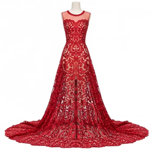 Tela de Encaje de Poliéster Bordada en 3D para Vestidos de Novia, Trajes de Novia, Decoración del Hogar, Accesorios Personalizables - Product Image 4