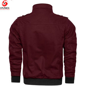 Veste cargo d'hiver pour homme de haute qualité avec col montant, style streetwear, mélange de coton, nouveau design - Product Image 2