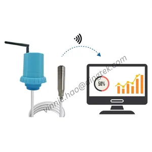 Système de surveillance du niveau de remplissage de la distance du réservoir d'eau et de carburant sans fil Smart IoT LoRaWAN 4G Capteur de niveau de liquide basé sur la pression