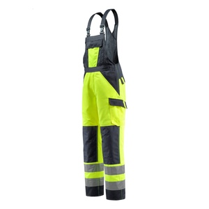 Fire Resistant High Visibility Bib <b>Overalls</b> Safety Work Pants Fireproof Workwear Safety Hi Vis Bib Working washed <b>men's</b> pants - Product Image 3