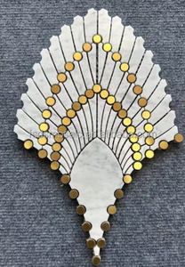 Mosaico de Mármol con Diseño de Conchas Marinas, Arte 3D en Agua a Presión para Ducha, Diseño de Interiores, <span class=keywords><strong>Pared</strong></span> de Baño, Cocina, Revestimiento de <span class=keywords><strong>Pared</strong></span>, Sala de Estar - Product Image 6