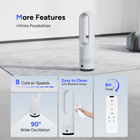 Nouveau ventilateur de purificateur d'air sans lame intelligent de vent de conception avec télécommande vent doux économie d'énergie bureau maison à double usage