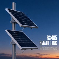 Système d'alimentation solaire empilé 200W, 2 panneaux mono TOPCon 100W avec batterie LiFePO4 50Ah 12.8V intégrée, hors réseau