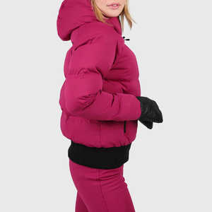 Veste à bulles imprimée avec logo, vêtements d'extérieur rembourrés personnalisés pour femmes, conçus pour une utilisation promotionnelle et de vente au détail, fabrication en gros OEM ODM - Product Image 6