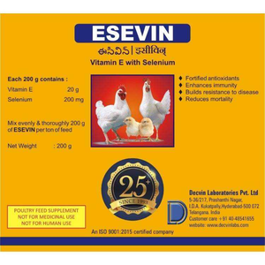 Vitamine E Esevin de haute qualité avec additif alimentaire pour volaille au sélénium pour stimuler l'immunité et le soutien anti-stress chez les poulets - Product Image 2