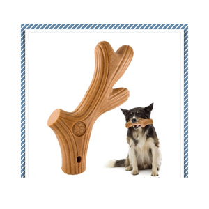 Jouet naturel de bâton de mâcher de chien de bois de café pour le soin de dents et de gencives - Product Image 1