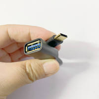 Câble OTG USB 3.0 Type-C vers USB Femelle 3A 5 Gbit/s USB 3.1 avec blindage tressé en TPE 17,5 cm pour Téléphone Portable et Ordinateur