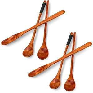 Cuchara mezcladora de madera de mango largo personalizada, cucharas de sopa de madera largas para cocinar y revolver disponibles a bajo precio - Product Image 3