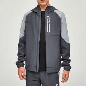 Sweat à capuche coupe-vent pour adultes Ensembles de vêtements de sport Respirant Séchage rapide 100% Polyester Hiver Streetwear Vêtements de plein air personnalisés - Product Image 3