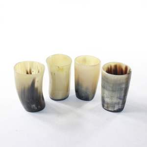 Viking Drinking Horn Game Thrones Inspired Whiskey <b>Shot</b> <b>Glass</b> Animal Design Organic Material Polished Food Safe Christmas Gift - Product Image 5