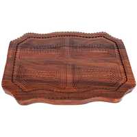 Panier à fruits secs rond en bois artisanal biologique, pliable, style floral, cadeau décoratif pour maman
