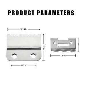 ใบมีดสแตนเลสแบบถอดได้ระดับมืออาชีพ 2 แพ็คสำหรับใบมีดเปลี่ยนเครื่องตัดผมไร้สายสำหรับช่างตัดผมและสไตลิสต์ - Product Image 3