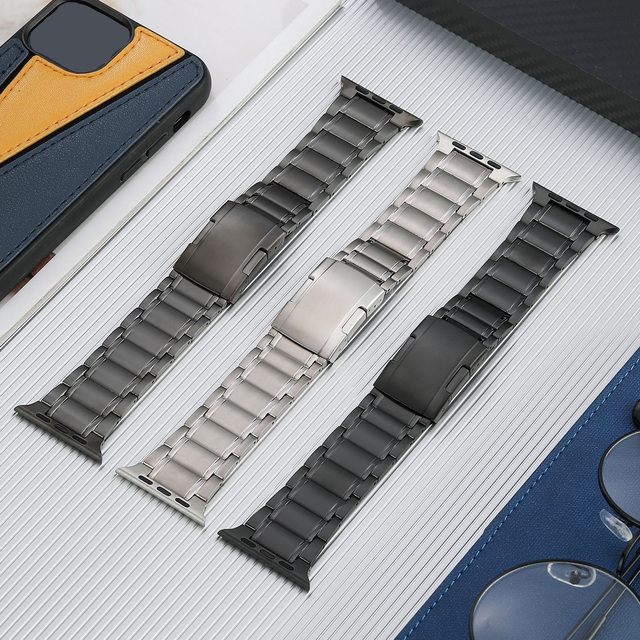 Coolyep CE Approved 49/45/44/42/38/40/41MM Luxury Watch Straps T5 Titanium Watch Band for Apple Watch Ultra 2/1 10 SE Series