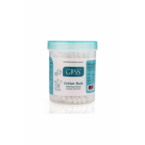 GLISS NO.1 Hisopos de Algodón para Limpieza de Oídos en Envase de Plástico - Marca Premium para la Limpieza de Oídos de Adultos - Product Image 1