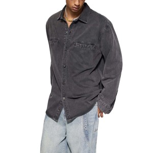 Chaqueta de Mezclilla Vintage para Hombre, Lavada y de Gran Gramaje - Product Image 5