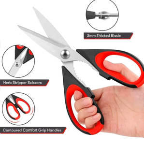 Tijeras para cocinar alimentos Tijeras de utilidad de acero inoxidable Tijeras de cocina Tijeras de alta resistencia para carne de aves de corral de alta calidad por ANAAIF - Product Image 2