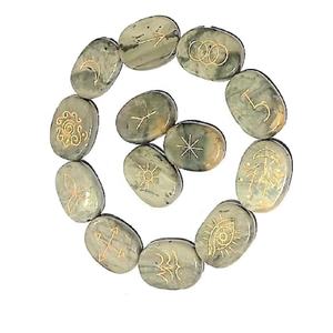 Karuna de alta calidad con forma de jaspe Imperial, piedra de Palma, 13 piezas, juego de Karuna, piedras preciosas de cristal curativas naturales, juego de Karuna al por mayor - Product Image 4