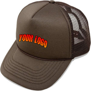 Chapeau de camionneur extérieur Hip Hop de haute qualité OEM ODM pour hommes personnalisé 5 panneaux 100% polyester à bord incurvé maille Snapback couleurs personnalisées - Product Image 5