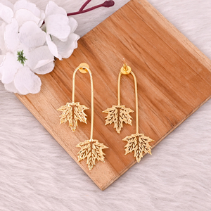 Boucles d'oreilles longues en laiton de qualité supérieure pour femmes, boucles d'oreilles tendance pour femmes, design unique, pièce au meilleur prix - Product Image 4
