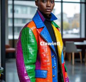 Blouson aviateur d'hiver en peau de mouton sur mesure de luxe |   Col montant |   Fournisseur OEM/ODM |   Usine de vente en gros - Product Image 3