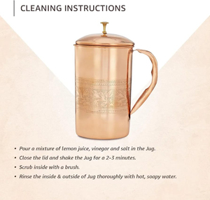 Solimo เหยือกทองแดงลายนูน1350มล. พร้อมฝาปิด - Product Image 3