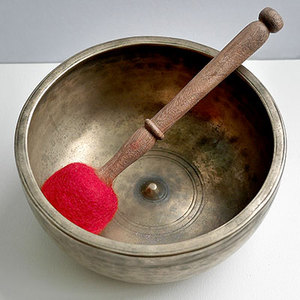 Bol chantant tibétain en laiton plaqué or fait à la main de haute qualité pour les médicaments guérison Yoga exercice décoration de la maison thème de luxe - Product Image 5