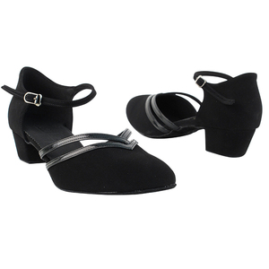 Scarpe da ballo morbide da ragazza C8881 e da ballo comode con fodera in pelle scamosciata e sottopiede in gomma scarpe latine - Product Image 1