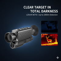 Monoculaire thermique 384x288, vision nocturne, longue portée 1000m, 35mm, infrarouge numérique, CASEEDA MV3, 50Hz, portable, pour la chasse