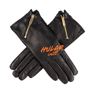 Cadeau de Noël en peau de mouton à écran tactile personnalisé à la mode Gants en cuir de fourrure moelleuse pour femmes en hiver - Product Image 3