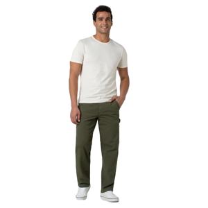 Pantalones de trabajo de lona resistentes para hombres, resistentes y al agua con múltiples bolsillos utilitarios, ideales para trabajos al aire libre - Product Image 1