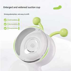 Jouet d'exercice interactif moderne pour chats, en forme de ver, électrique, intelligent, à détection automatique, en plastique écologique, avec ventouse - Product Image 4