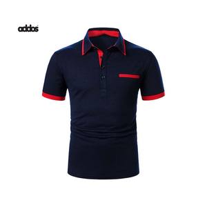 Chemise bleue chemise en coton/polyester pour vêtements de bureau hommes polos hommes t-shirt d'été pour hommes vêtements de mode - Product Image 1