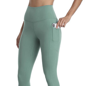 เลกกิ้งโยคะสำหรับผู้หญิงเอวยางยืดระบายอากาศได้ดีดีไซน์ล่าสุด - Product Image 5