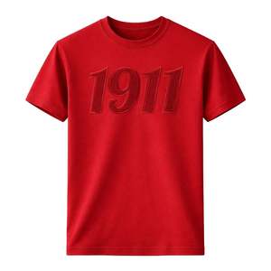Camiseta de Fraternidad Kappa Alpha Psi 1911, Color Carmesí, Chenilla, Talla Real, Algodón Premium, Bordado con Letras Griegas - Product Image 4