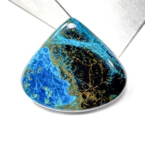 Haute qualité Shattuckite pierre précieuse en vrac lisse poli à la main dos plat prix de gros opale naturelle matériel bijoux accessoires - Product Image 1