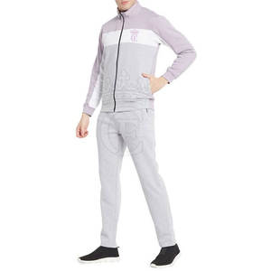 ชุดวอร์มผ้าฝ้าย100% ของผู้ชายชุดใส่ลำลองขนาดใหญ่พิเศษคอกลมระบายอากาศได้ดีลายพื้นสำหรับฤดูหนาว - Product Image 1