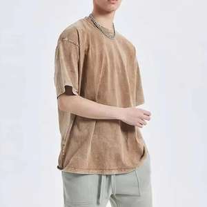 เสื้อยืดผู้ชายน้ำหนักเบา2025ซักด้วยโลโก้ออกแบบได้ตามต้องการ - Product Image 4