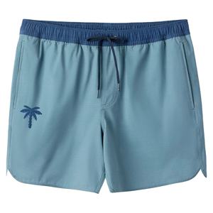 Shorts de bain décontractés pour hommes en toile mi-longue, couleur unie personnalisée, séchage rapide, pour la course à pied et les sports, vente en gros - Product Image 1